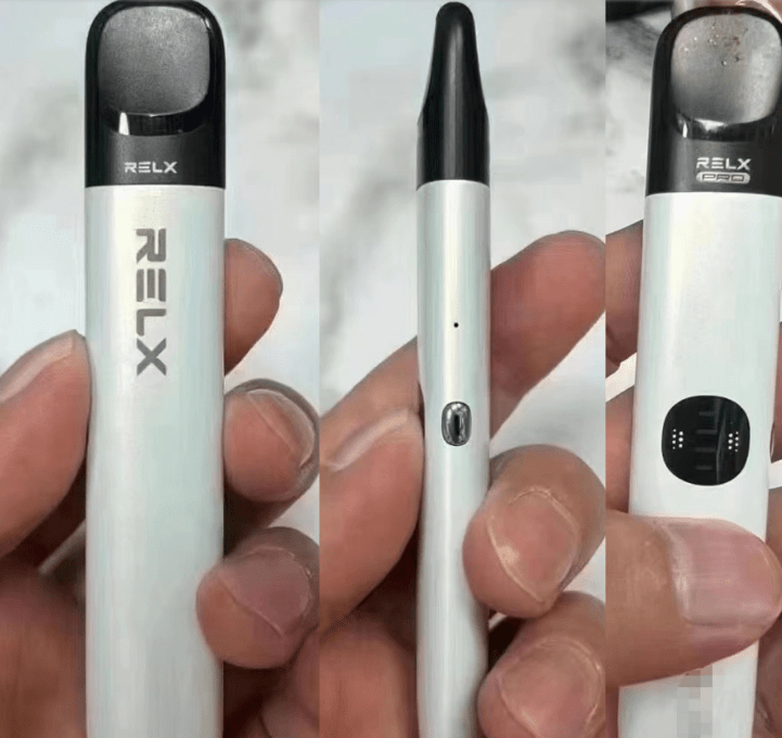 RELX悅刻電子煙主機的機身設計工藝與手持握感細節實拍